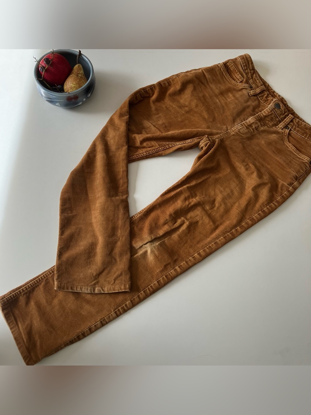 Patagonia Straight-Leg Corduroy Pants in Rust